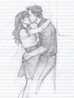 241x320 Most Romantic Couple Kissing Drawing Images 7 Art - Romantic Kiss Sketch