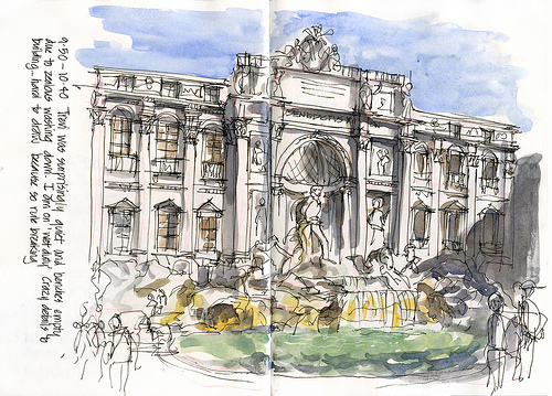 500x359 Just A Few() More Rome Sketches And Stuff - Rome Sketch
