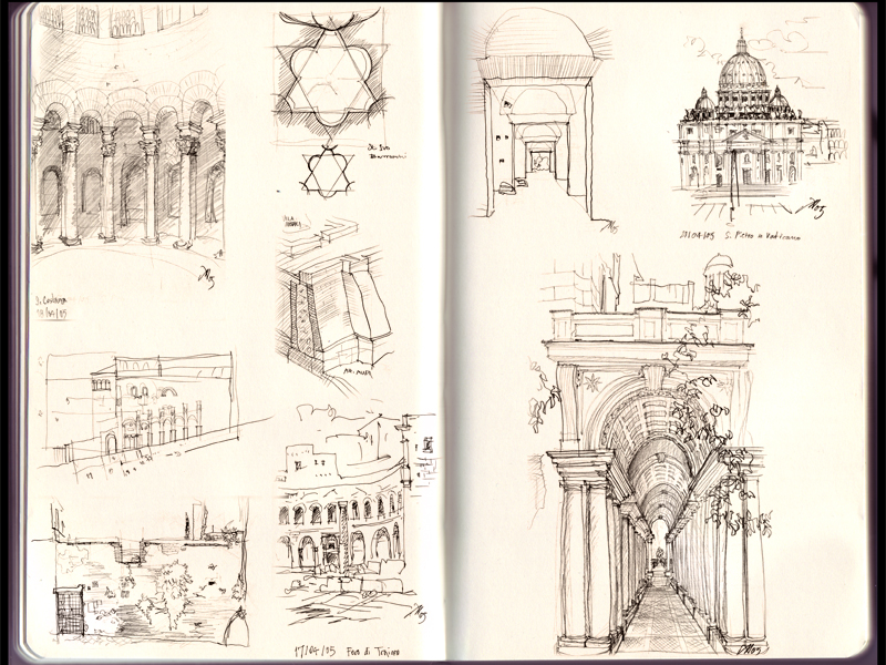 800x600 Rome Sketches By Aautio - Rome Sketch