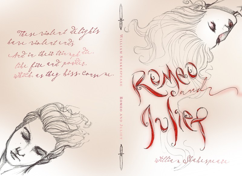 800x582 Re Covered Books Romeo And Juliet By William Shakespeare - Romeo And Juliet Sketch