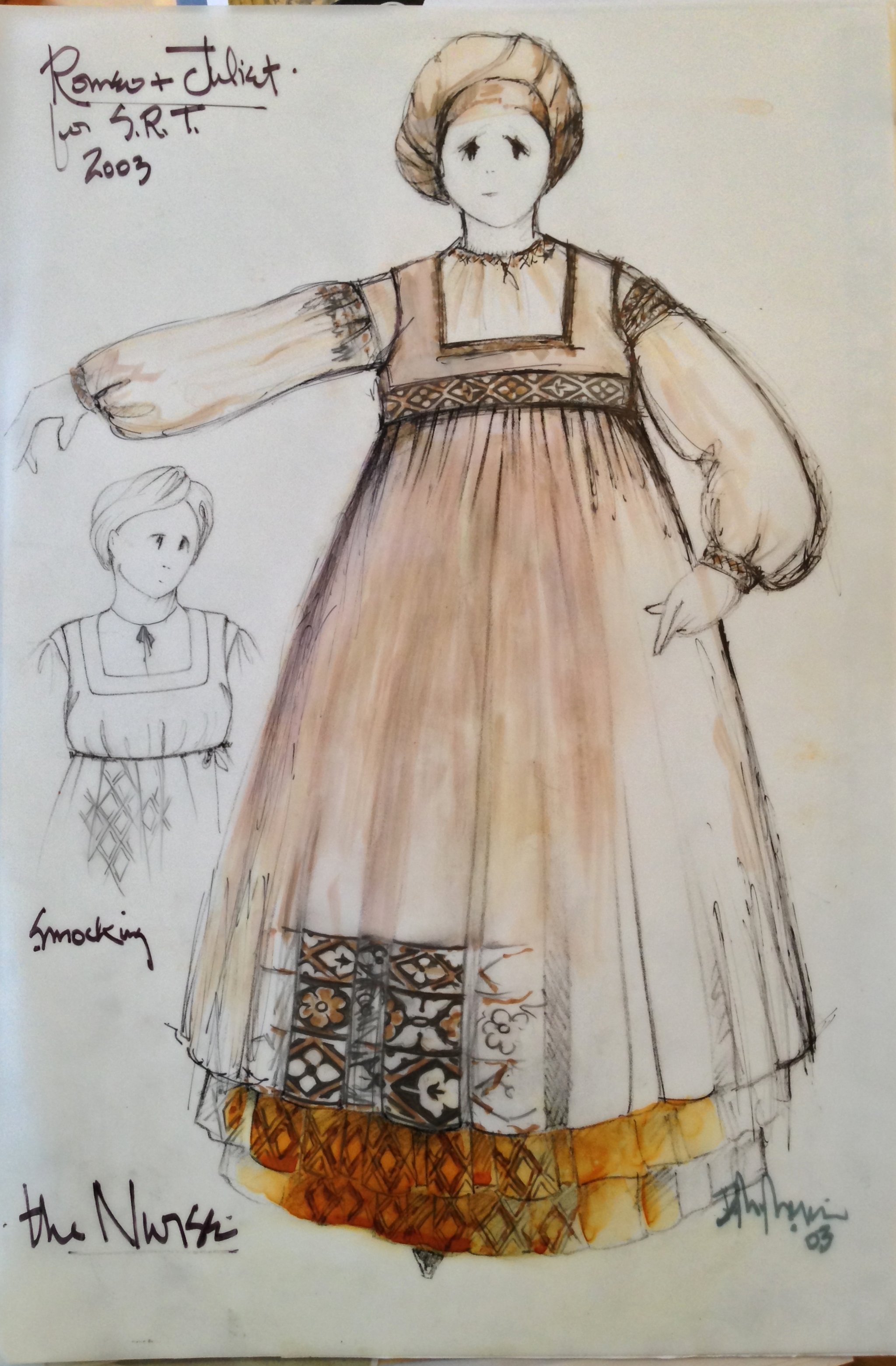 2048x3122 Romeo And Juliet Nurse Costume Sketch By David Murin - Romeo And Juliet Sketch