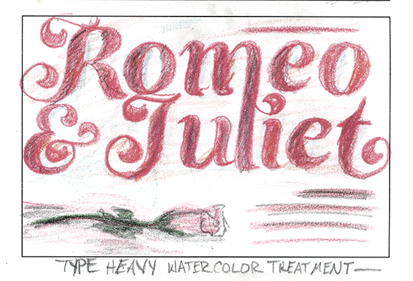 600x409 Romeo Amp Juliet Performance Posters On Behance - Romeo And Juliet Sketch