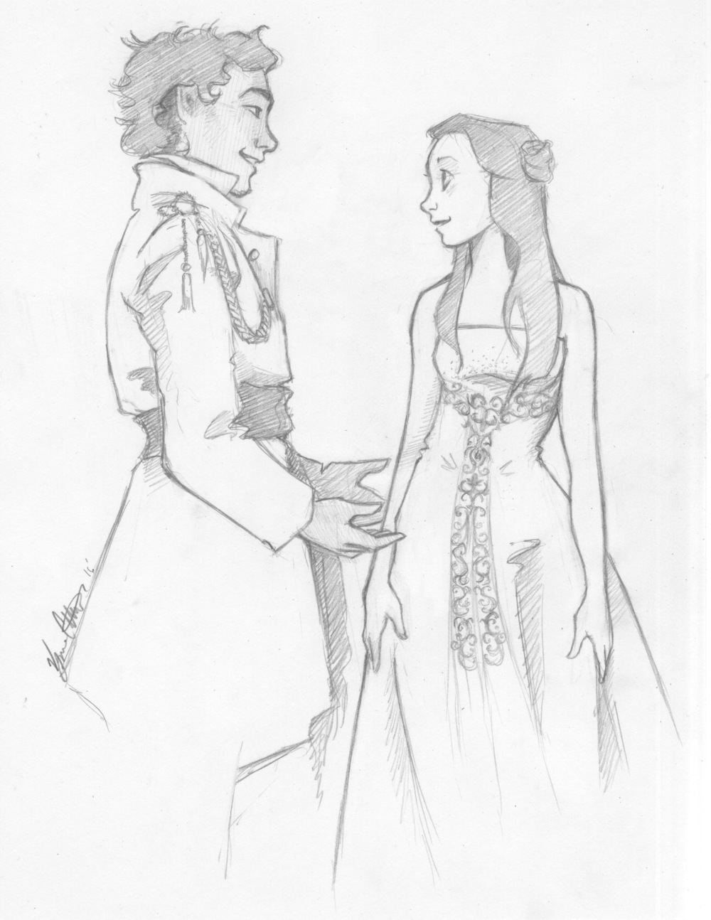 Ромео рисунок карандашом из Ромео и Джульетта