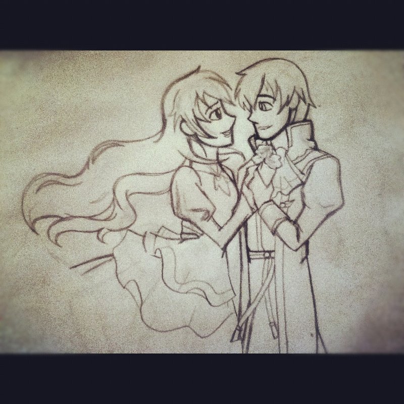 800x800 Romeo X Juliet Sketch. By Hannahhochart - Romeo And Juliet Sketch