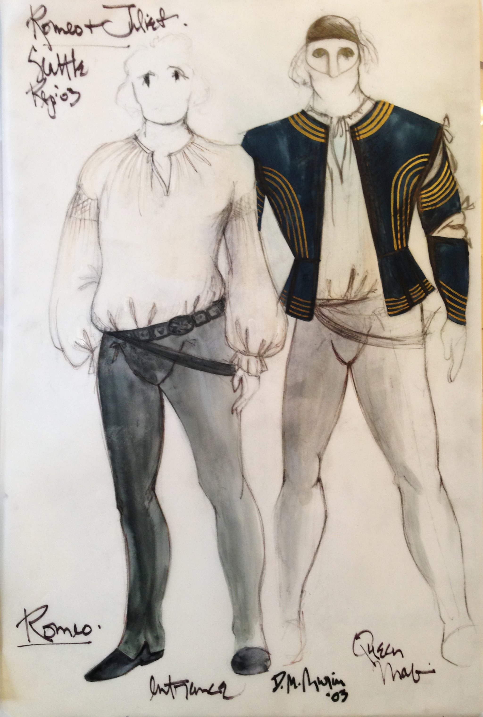 2048x3041 Romeo And Juliet Romeo Costume Sketch By David Murin - Romeo Sketch