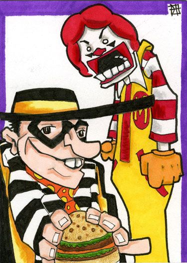 375x528 I Forgot That They Revamped The Hamburglar To Look Chubby And Cute - Ronald Mcdonald Sketch