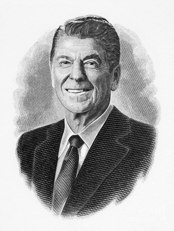 678x900 Ronald Reagan (1911 2004) Photograph By Granger - Ronald Reagan Sketch