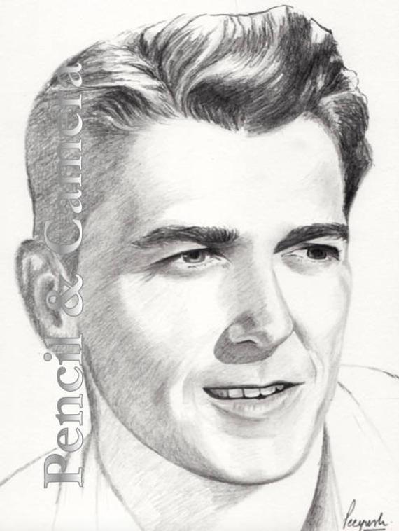 570x758 Ronald Reagan Etsy - Ronald Reagan Sketch