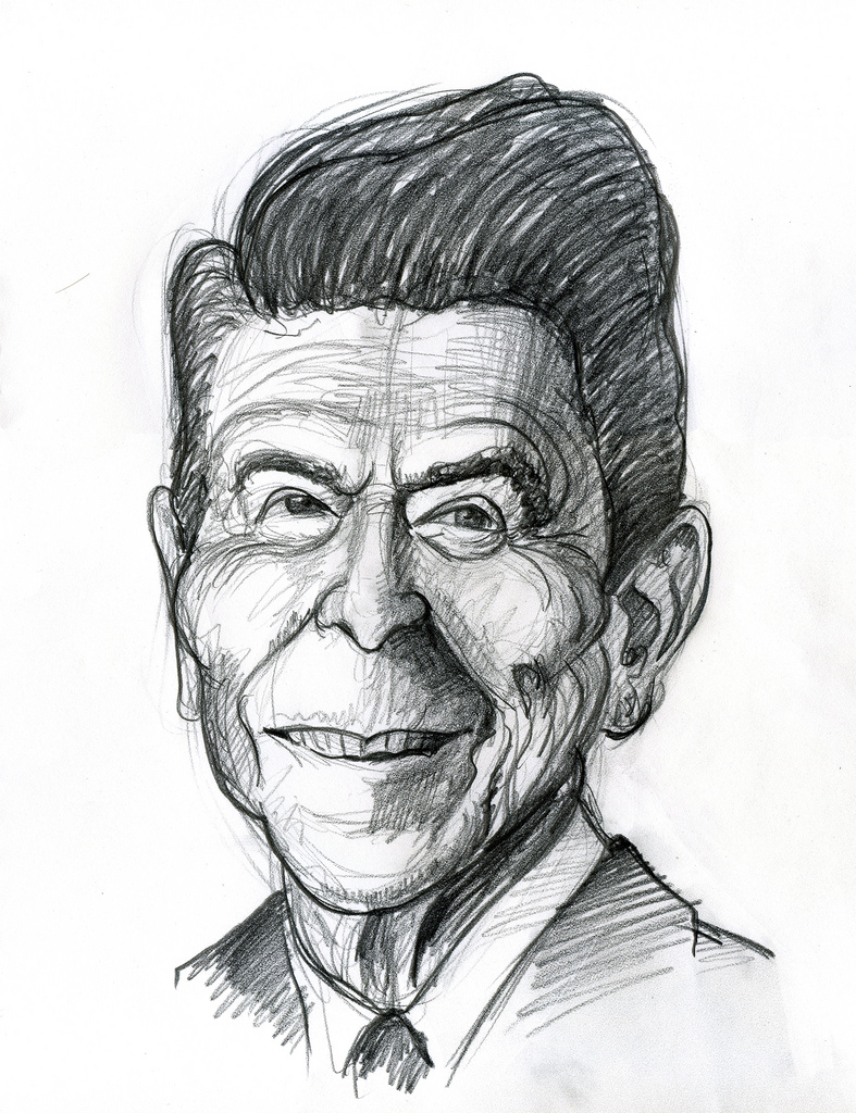 Ronald Reagan Sketch at Explore collection of
