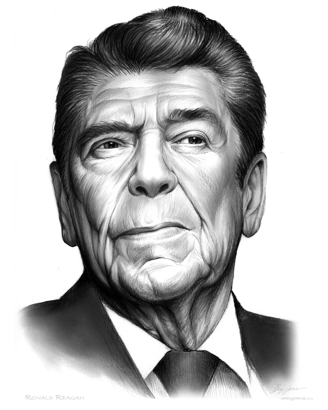 1281x1600 Sketch Of The Day President Ronald Reagan - Ronald Reagan Sketch