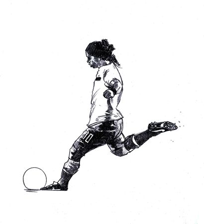 410x450 Ronaldinho - Ronaldinho Sketch