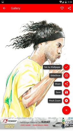 257x457 Ronaldinho Wallpaper Hd 4k For Android - Ronaldinho Sketch