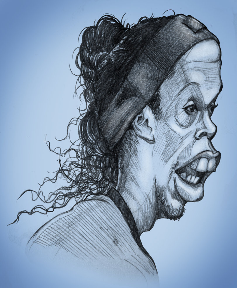 811x985 Ronaldinho Pencil Sketch By Willierossin - Ronaldinho Sketch