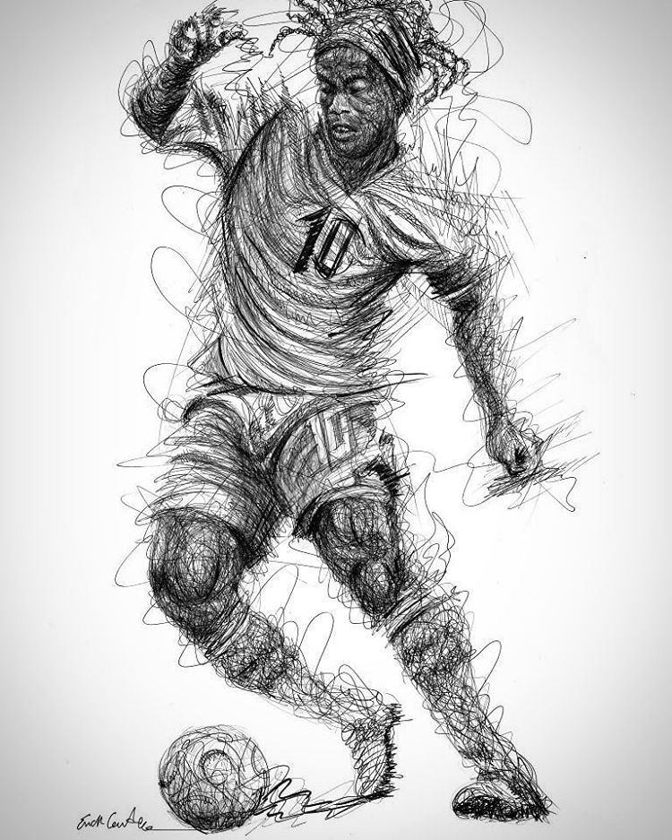 750x937 Ronaldinho Sketch - Ronaldinho Sketch