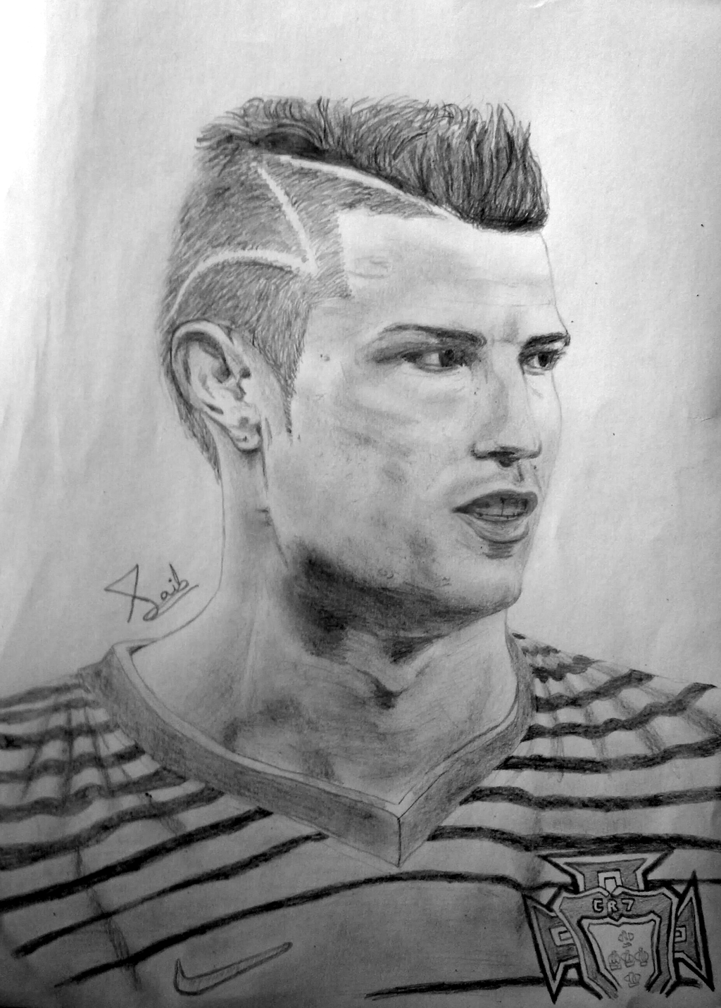 1024x1432 New How To Sketch Cristiano Ronaldo - Ronaldo Sketch