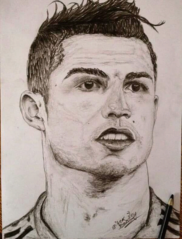 Ronaldo Sketch at PaintingValley.com | Explore collection of Ronaldo Sketch