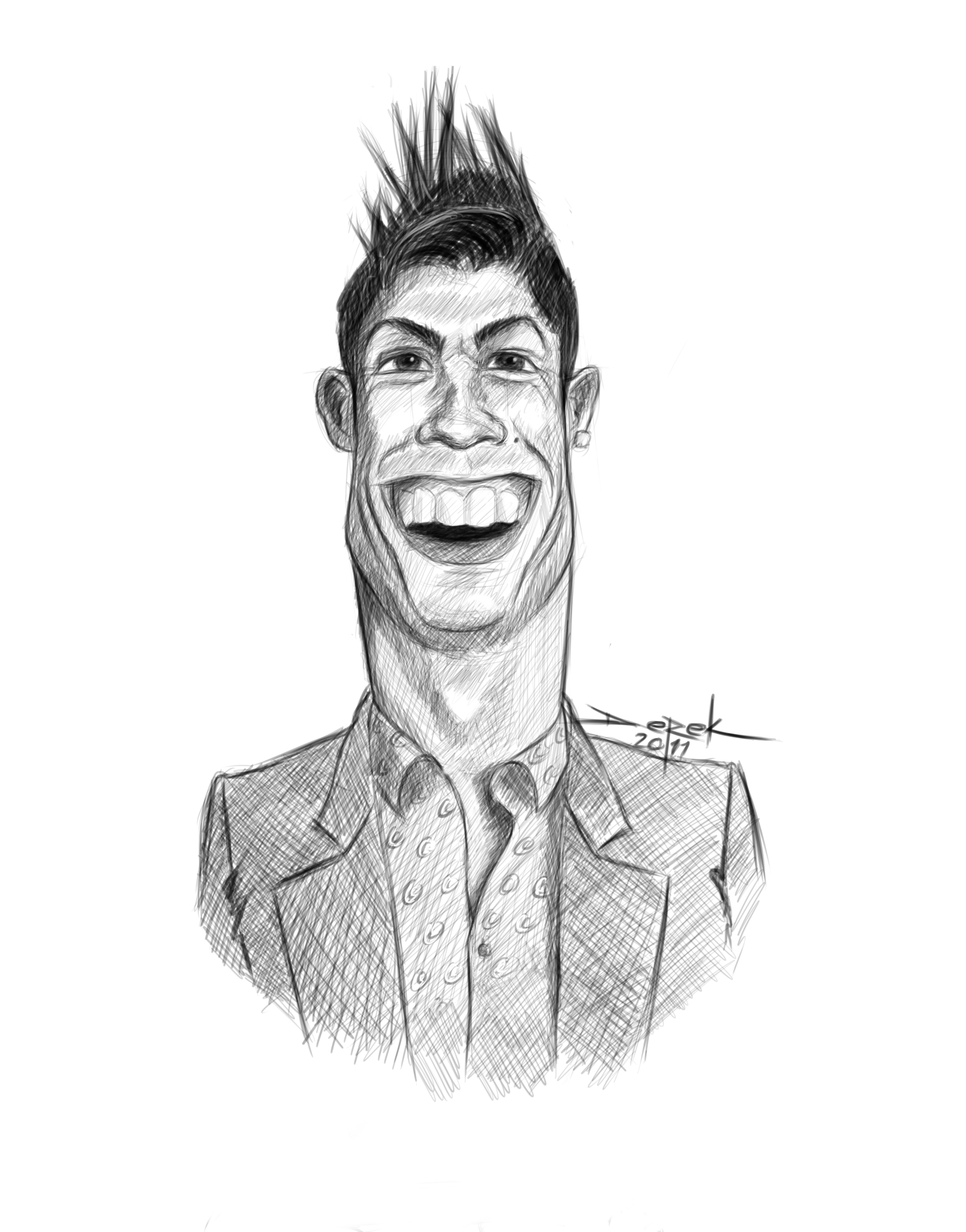 Ronaldo Sketch at PaintingValley.com | Explore collection of Ronaldo Sketch