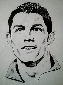 223x300 Cristiano Ronaldo Drawings Fine Art America - Ronaldo Sketch