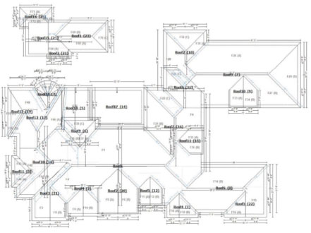 441x330 Roof Diagram Ridgetop - Roof Sketch