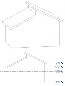 225x300 Split Roof In Revit - Roof Sketch
