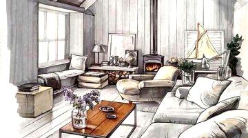 360x200 Adorable Living Room Design Board Sketch Ideas Ign Board Sketch - Room Design Sketch