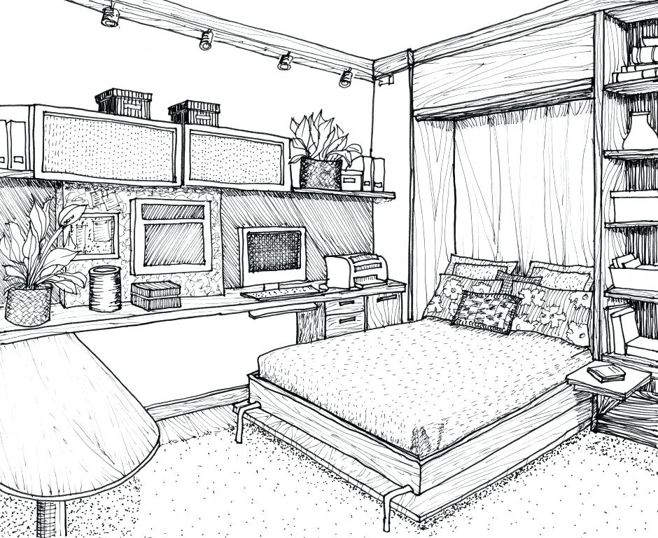 940x768 Decoration Room Design Sketch - Room Design Sketch