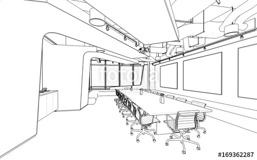 500x313 Meeting Room (Sketch) Stock Photo And Royalty Free Images On - Room Sketch Free