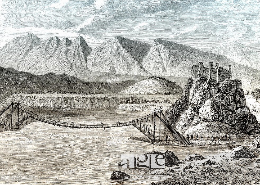 Rope Bridge Sketch at PaintingValley.com | Explore collection of Rope ...