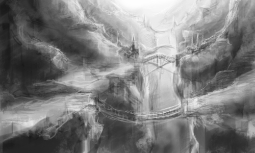 500x300 Rope Bridges Sketch By Astrkv - Rope Bridge Sketch