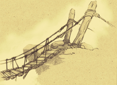 400x291 Sketch And Release August 2009 - Rope Bridge Sketch