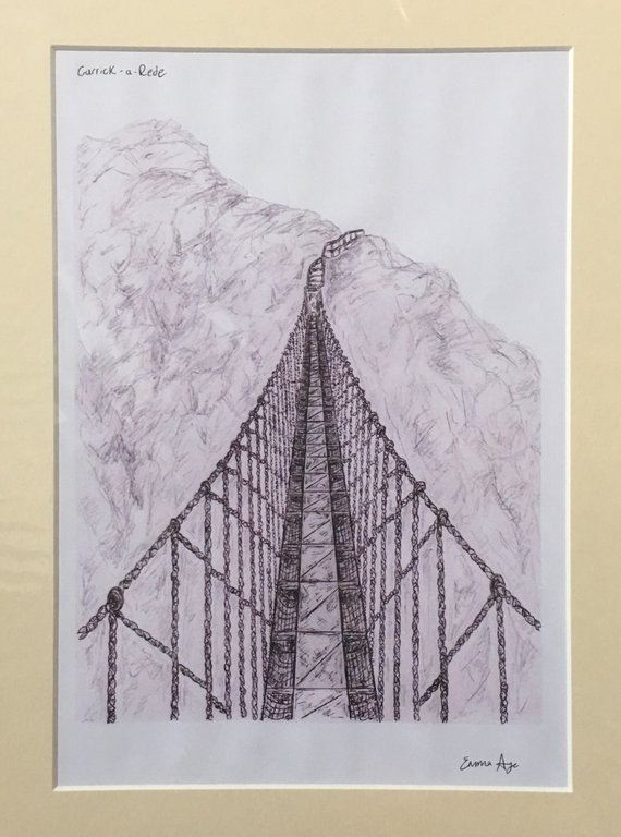 Rope Bridge Sketch at PaintingValley.com | Explore collection of Rope ...