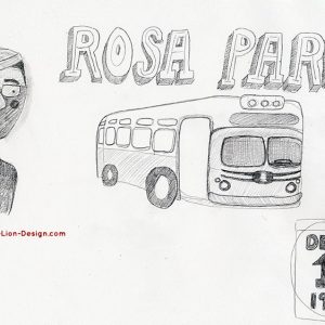 300x300 Rosa Parks Sketch Jennifer Farley - Rosa Parks Sketch