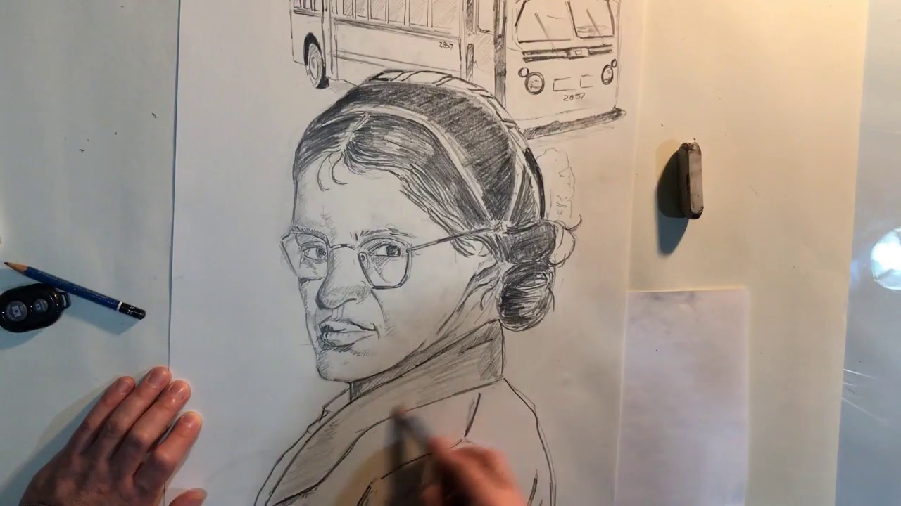 Rosa Parks Sketch at Explore collection of Rosa