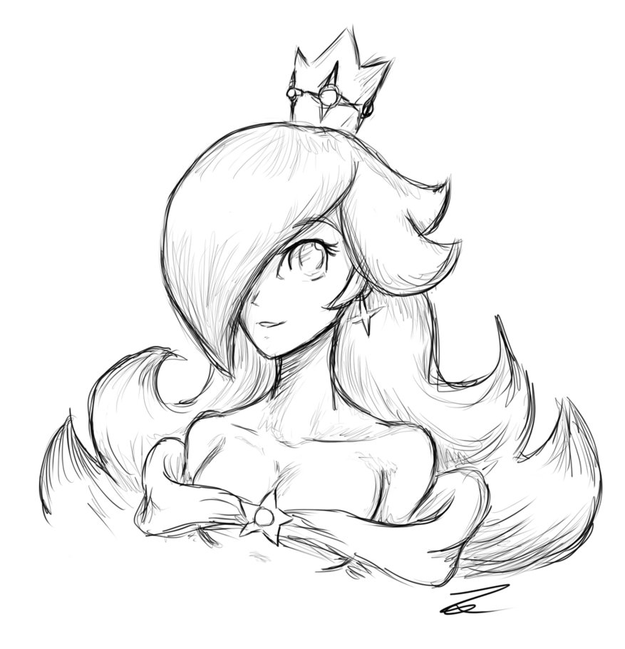 877x910 Rosalina Sketch By 3dogz - Rosalina Sketch