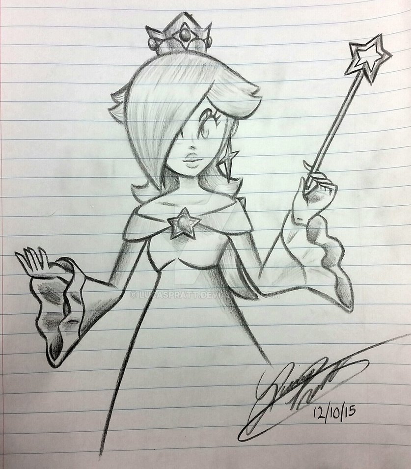 837x955 Rosalina Sketch By Lucaspratt - Rosalina Sketch