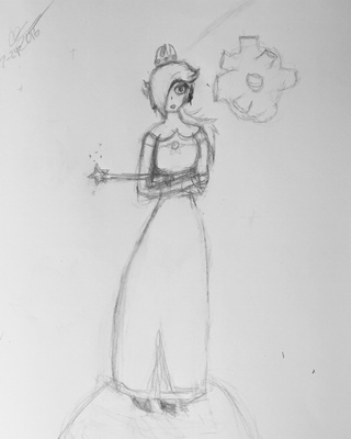 320x400 Bi Daily Drawing - Rosalina Sketch