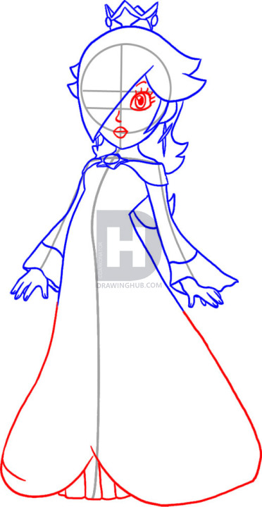 372x720 How To Draw Rosalina, Step By Step, Drawing Guide, By Darkonator - Rosalina Sketch