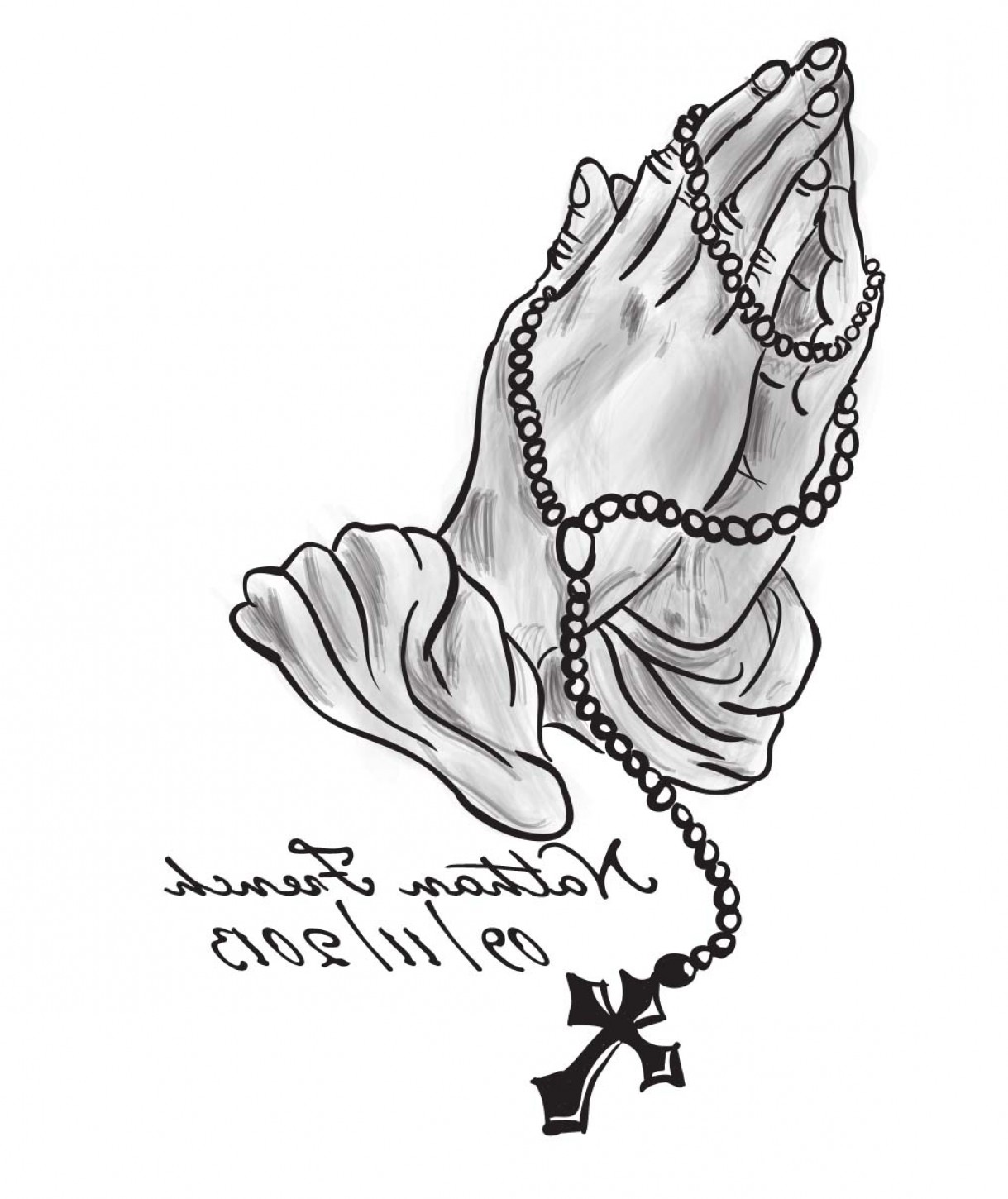 Rosary Beads Sketch at PaintingValley.com | Explore collection of ...
