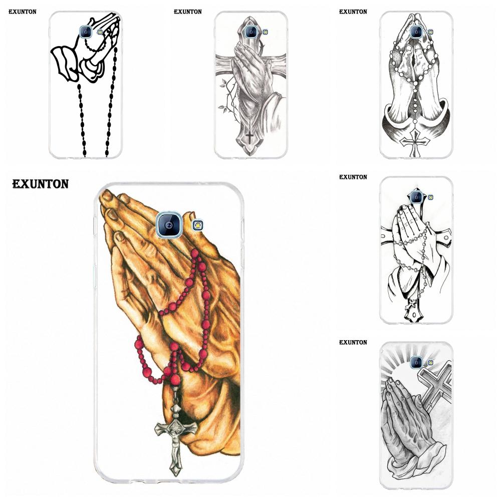 1000x1000 Tpu Hot Selling Hands Praying Rosary Beads Cross For Galaxy Alpha - Rosary Beads Sketch