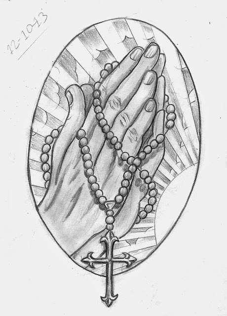 Rosary Beads Sketch at PaintingValley.com | Explore collection of ...