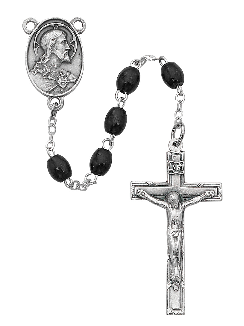 815x1086 Campa Inspirations Gt Rosaries Gt 4 X 6mm Black Wood Rosary - Rosary Sketch