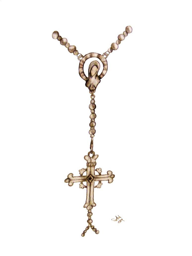 774x1032 Rosary Tattoo Sketch By Mutilatedgothchild - Rosary Tattoo Sketches