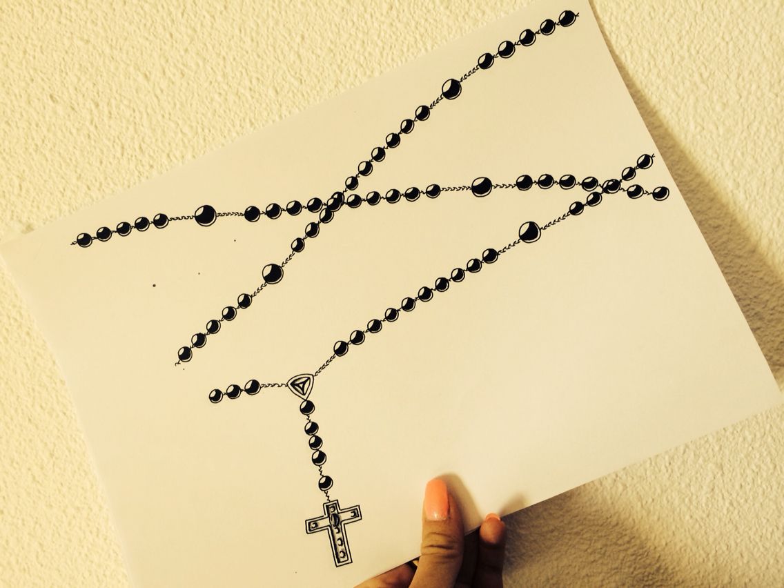 1136x852 Rosary Sketch Visual Studio And Tattoos Tattoos - Rosary Tattoo Sketches