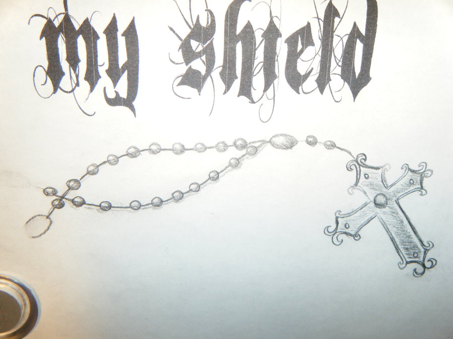 900x675 Collection Of Rosary Drawing Pictures High Quality, Free - Rosary Tattoo Sketches