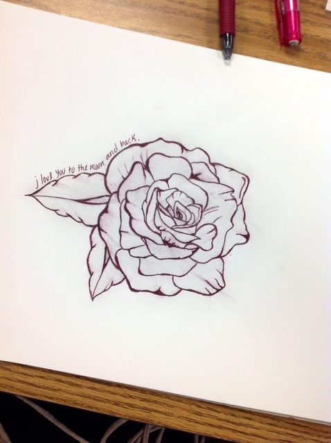 478x640 How To Sketch A Detailed Rose - Rose Sketch Images