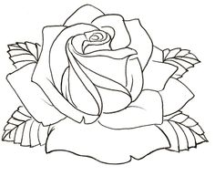 236x193 Rose Outline Custom Artwork Tattoos, Drawings And - Rose Sketch Outline