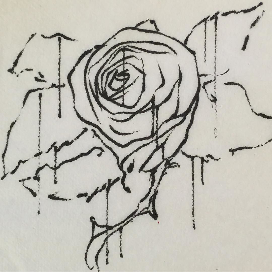 1080x1080 Bleeding - Rose Sketch Pen
