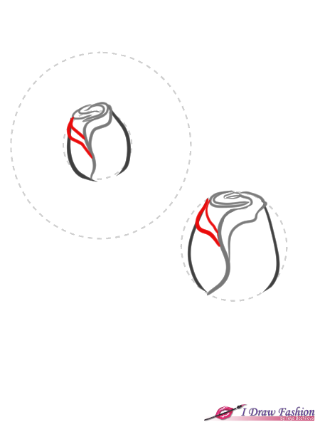 450x600 How To Draw Roses I Draw Fashion - Rose Sketch Tutorial