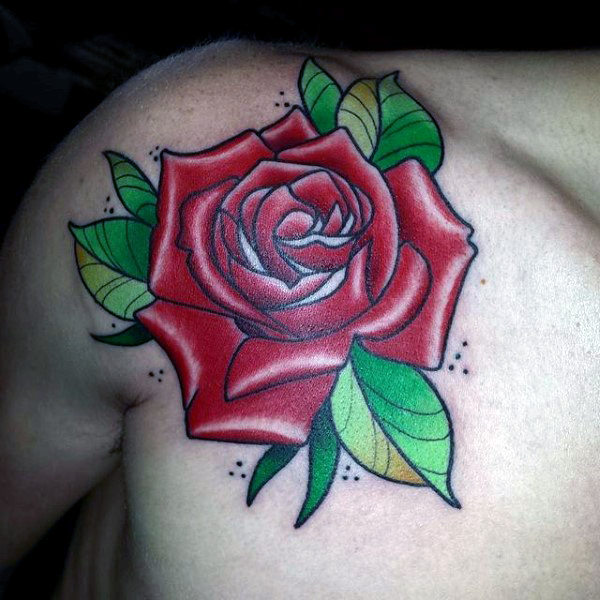 600x600 50 Traditional Rose Tattoo Designs For Men - Rose Tattoo Sketch