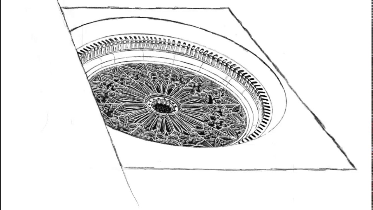 1280x720 Palma De Mallorca Rose Window - Rose Window Sketch